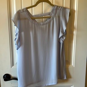 Loft Blue Sleeveless Blouse Size S